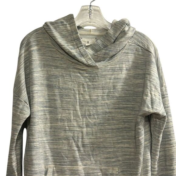 Lou & Grey Women's Gray Hoodie Jacket Size M Casual Fall - Picture 4 of 14